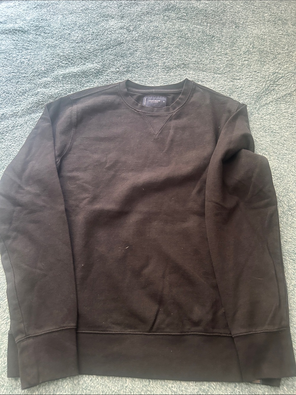 Lucky Brand Men's Black Crewneck Sweatshirt. Never worn.